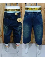 Dark Patterned Denim Shorts