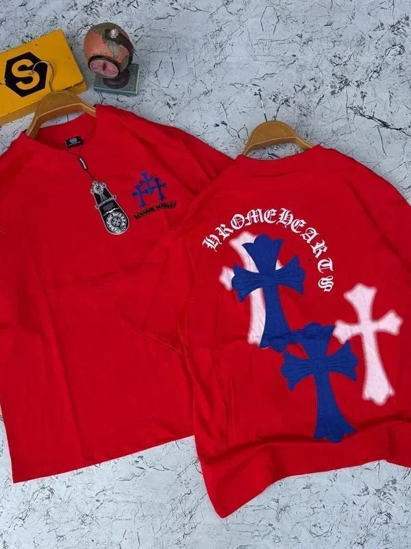 Cross Tee – Chrome Hearts Style