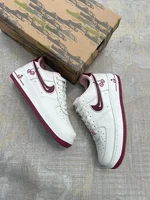 Air Force 1 – Love Edition (White/Burgundy)