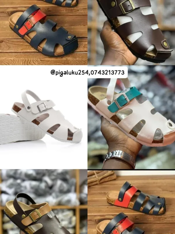 Leather Cork Sandals