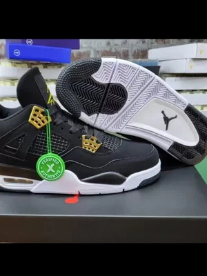Jordan 4 – Black/Gold/White