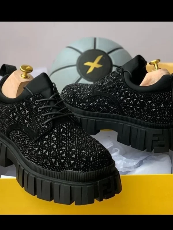 Fendi Monogram Platform Derby
