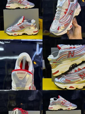 New Balance 1000 thisisneverthat Metallic Red and Silver